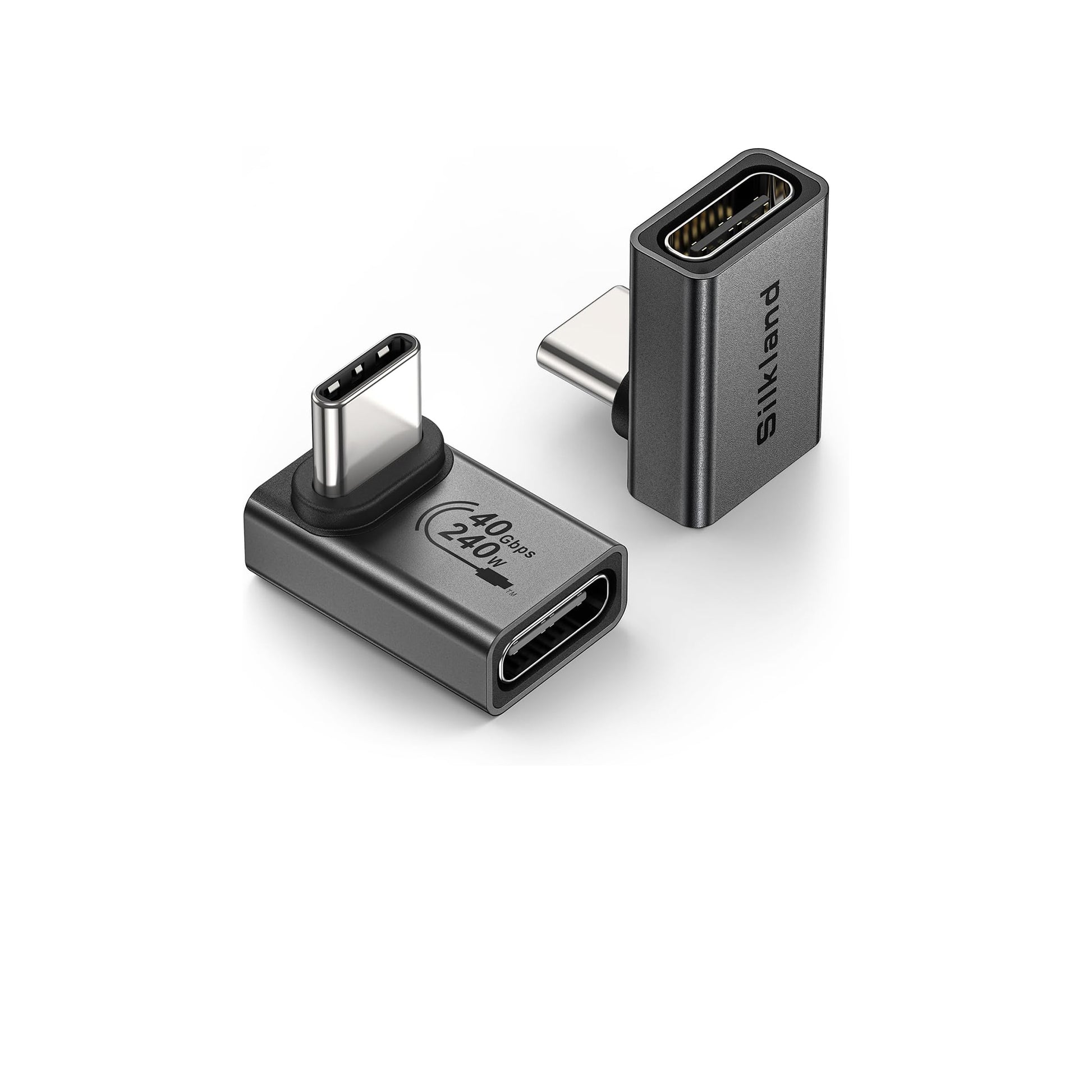 USB C 90 Degree Right Angle Adapter 2 Pack