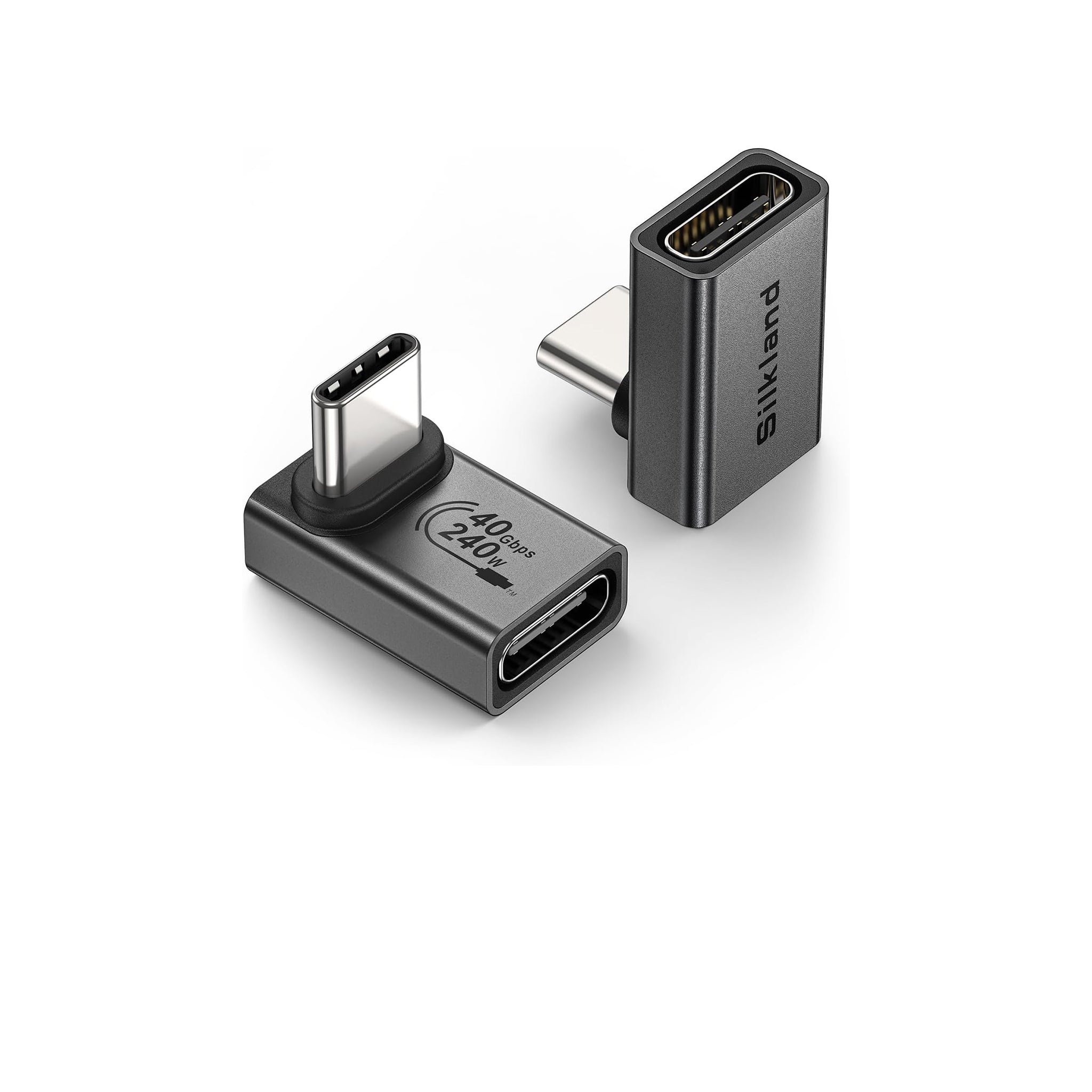 USB C 90 Degree Right Angle Adapter 2 Pack