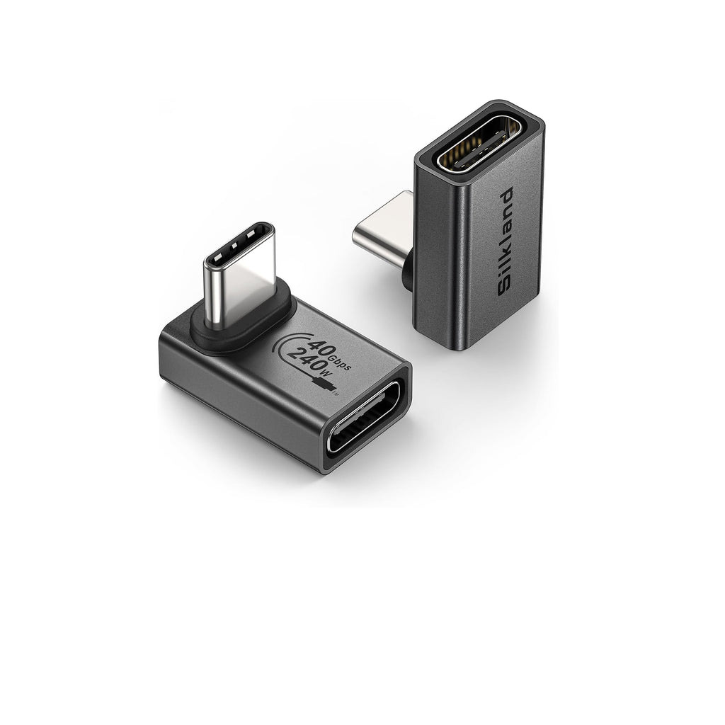 USB C 90 Degree Right Angle Adapter 2 Pack