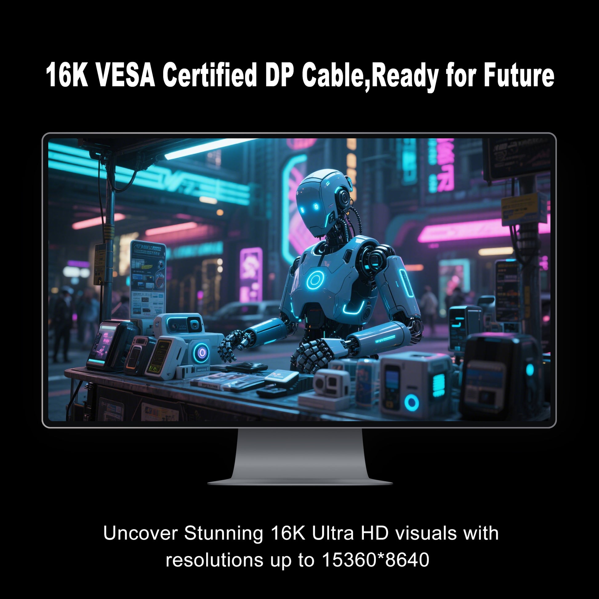 VESA Certified DisplayPort Cable 2.1