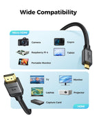 8K 4K Micro HDMI to HDMI Cable
