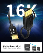 54Gbps DisplayPort Cable 2.1 [VESA Certified]