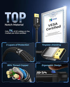 54Gbps DisplayPort Cable 2.1 [VESA Certified]
