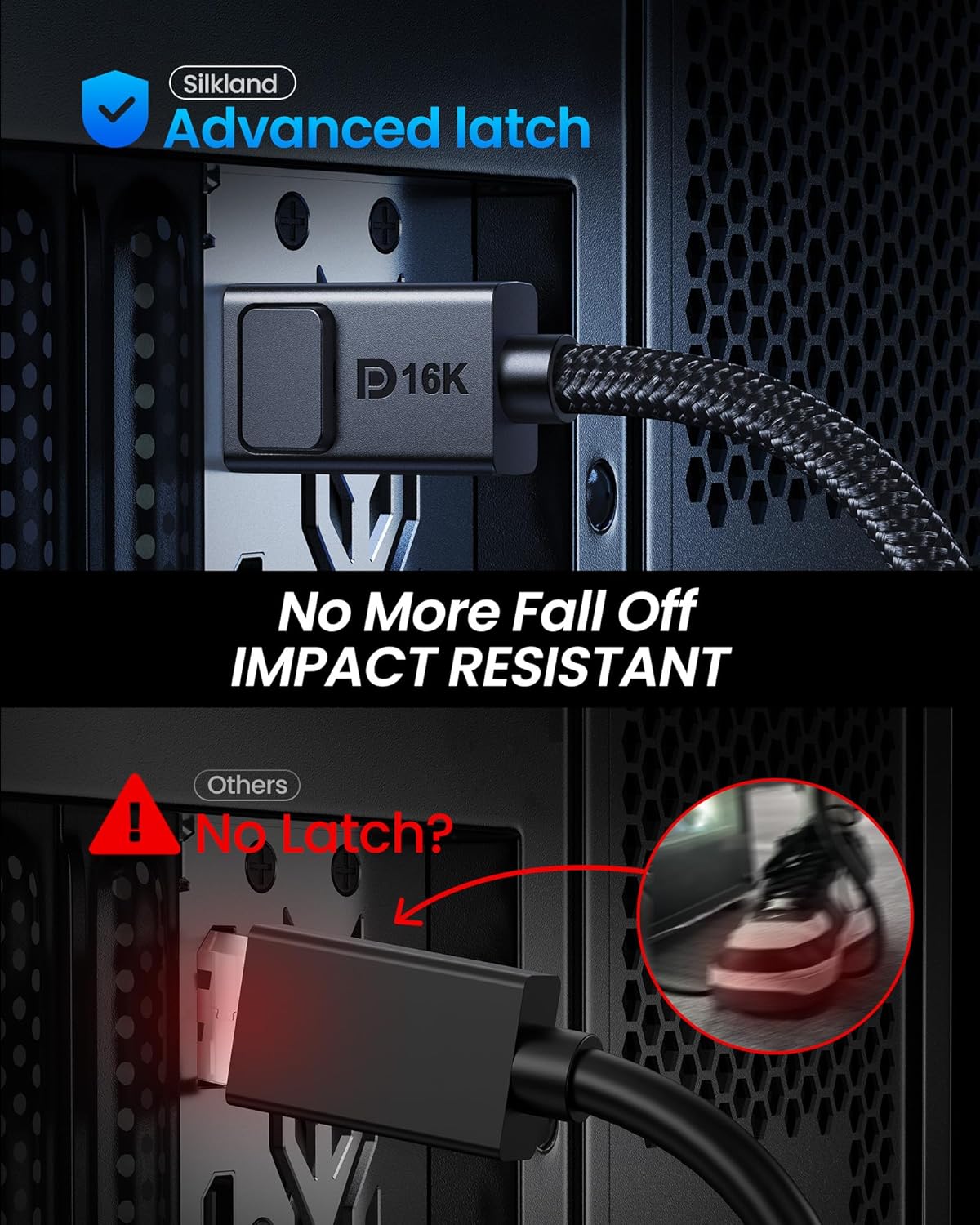54Gbps DisplayPort Cable 2.1 [VESA Certified]