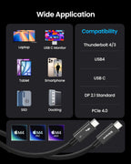 Intel Certified Thunderbolt 5 Cable 80Gbps