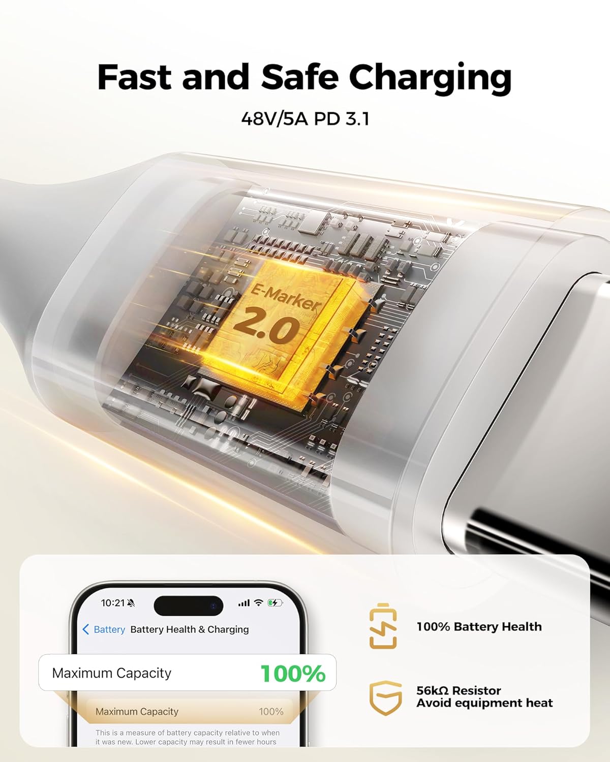 240W USB C to USB C Cable