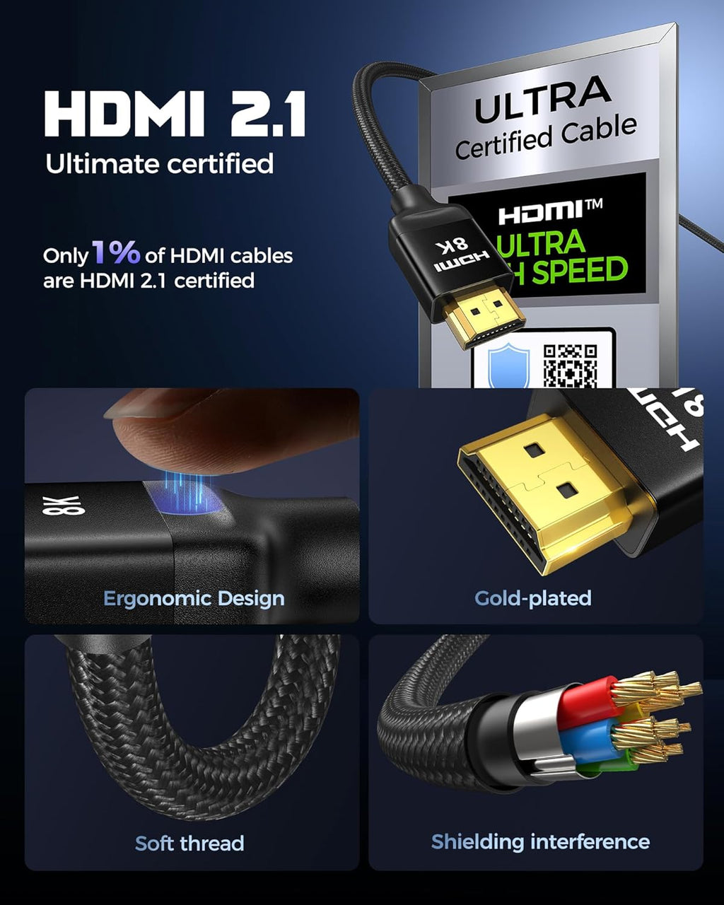 Certified HDMI 2.1 Cable
