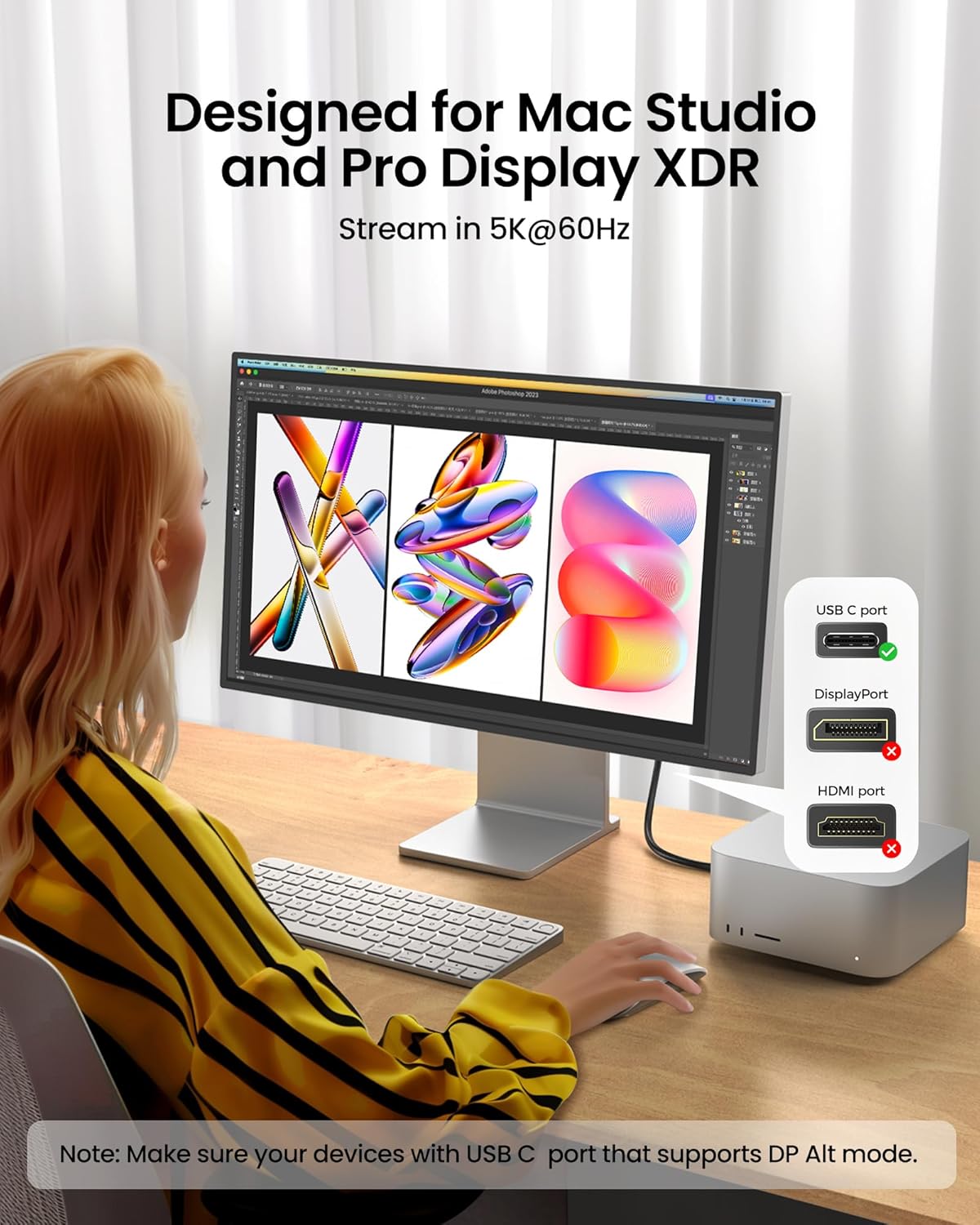 USB C Monitor Display Cable