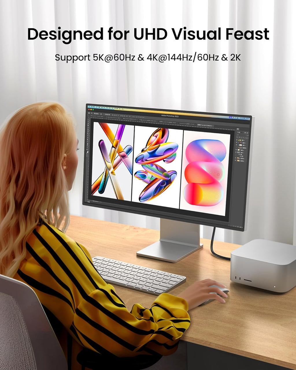 USB C 3.2 Gen 2x2 Cable Right Angle