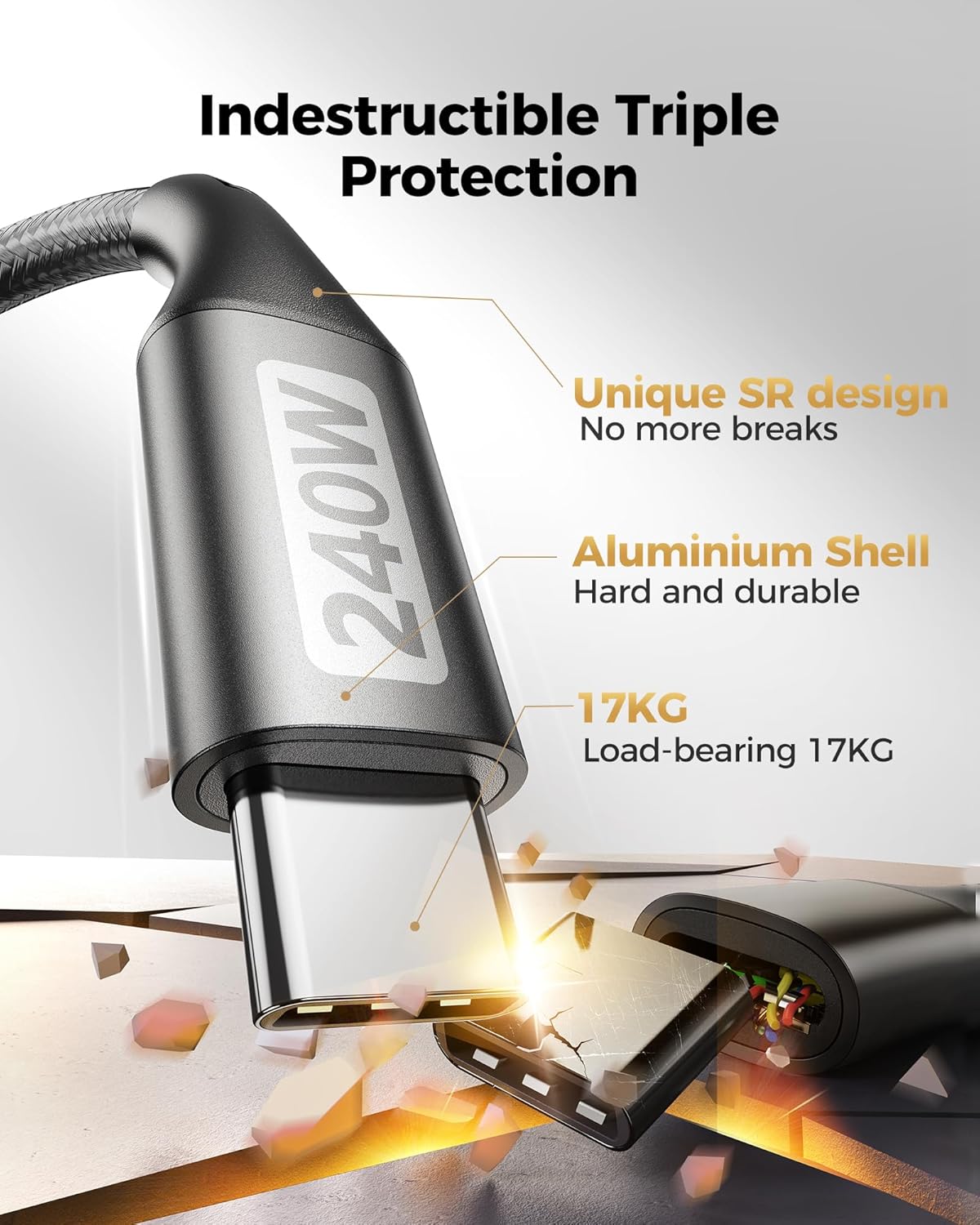 240W USB C to USB C Cable